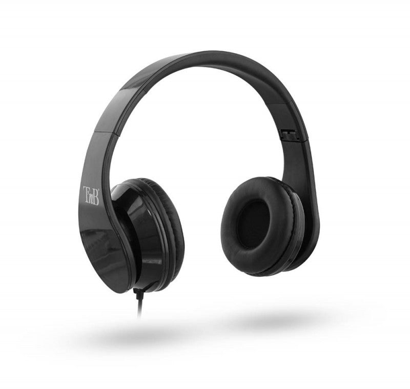T'nB Stream CSSTREAMBK – On-Ear Kopfhörer – geschlossen, 3,5 mm Klinke – schwarz (32 Ω)