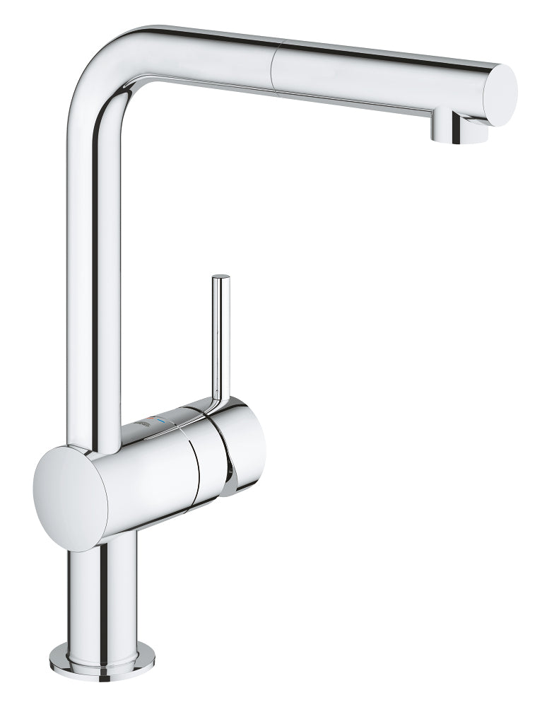 GROHE Minta Badebatterie – Einhebelmischer, Messing, Chrom