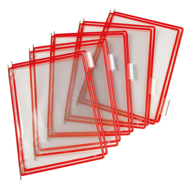 Tarifold Sichttafel A4, Rot, 10 Stk.