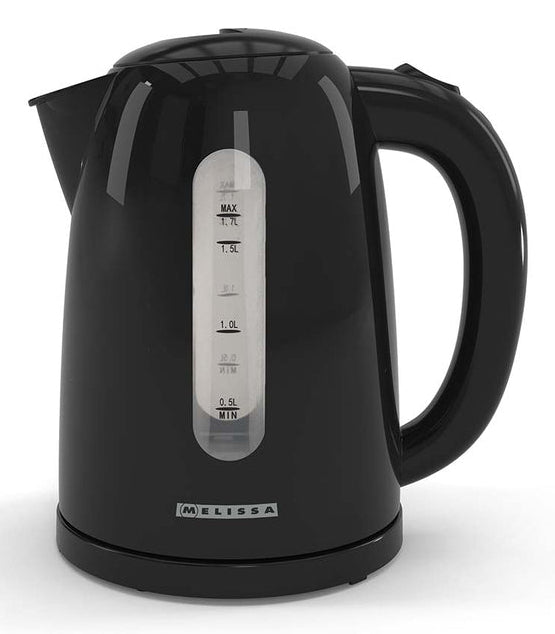Melissa Wasserkocher 16130301 – 1,7 l, 2025 W, Schwarz, 360°-Sockel
