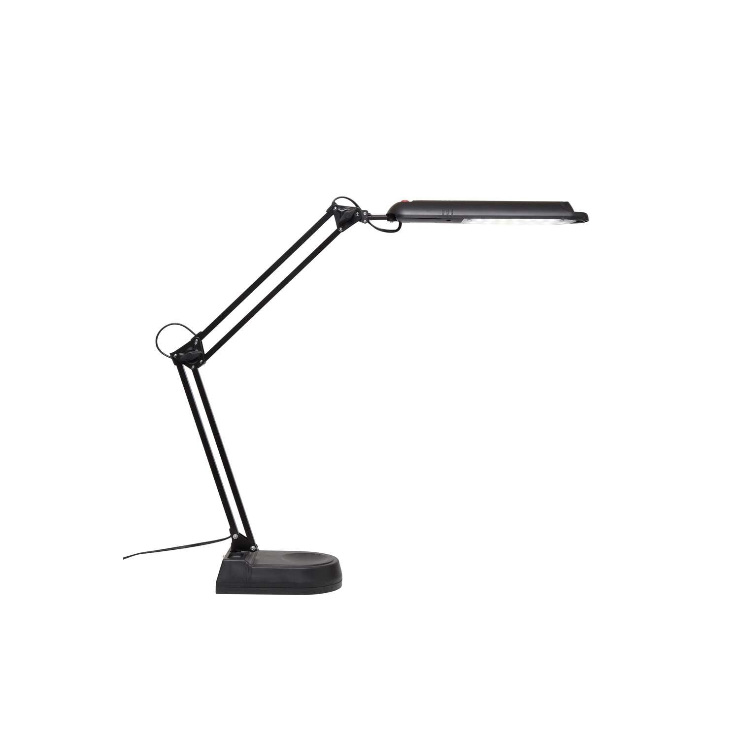 MAUL LED Tischleuchte Atlantic – drehbar, neigbar, Standfuss – 5'800 K – 400 lm 9 W – schwarz
