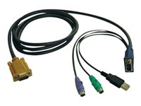 Tripp Lite P778-010 – USB/PS/2-Kombi-Kabel, VGA (HD15), 3,05 m – für NetDirector, B020-U08/U16