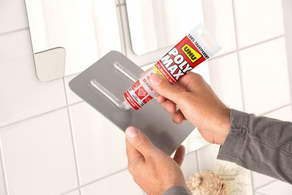 UHU Montagekleber Flasche – transparent – 115 ml – für Metall, Holz, Glas