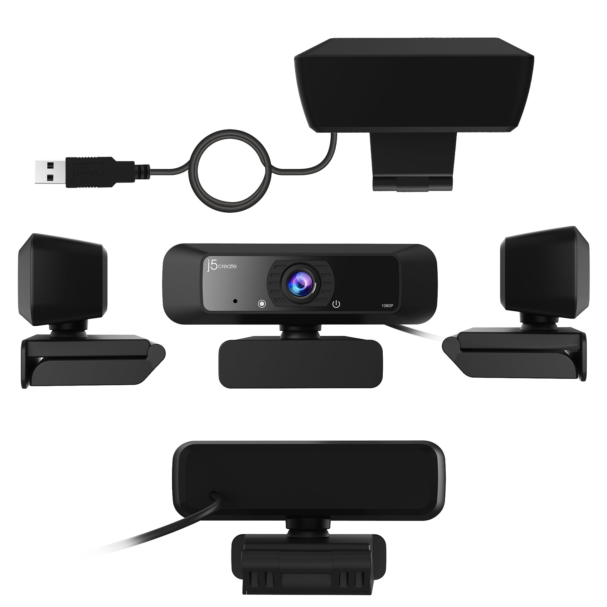 j5create Webcam – HD 720p, USB, 360°