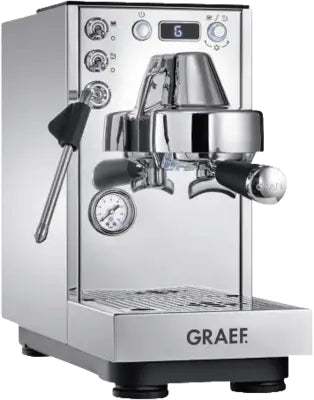 Graef Dicianova Espressomaschine (Siebträger) – 16 bar, 1,6 l, Milchschaumdüse, satinierter Stahl