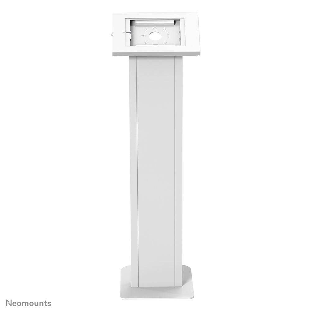 Neomounts Tablet-Bodenständer – für 9,7–11", abschliessbar, VESA 75×75 – Weiss