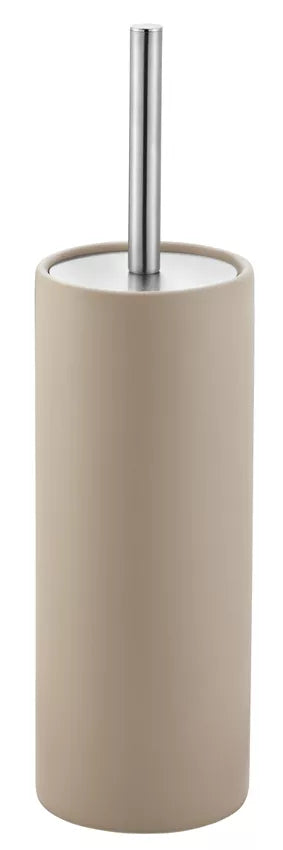 Diaqua WC-Bürstenset – Keramik, beige, bodenstehend, mit Deckel, H 39 cm, Ø 10,5 cm