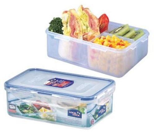 Lock & Lock Vorratsdose 1 l, 13,4 × 20,5 × 6,9 cm, Kunststoff/Silikon, Transparent