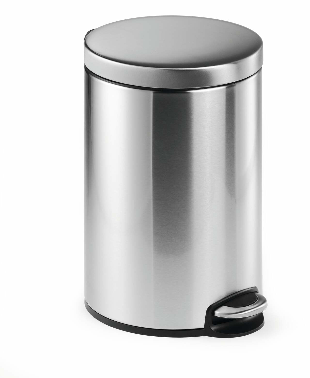 Durable Papierkorb – 12 l – Edelstahl – Ø 250 × H 400 mm