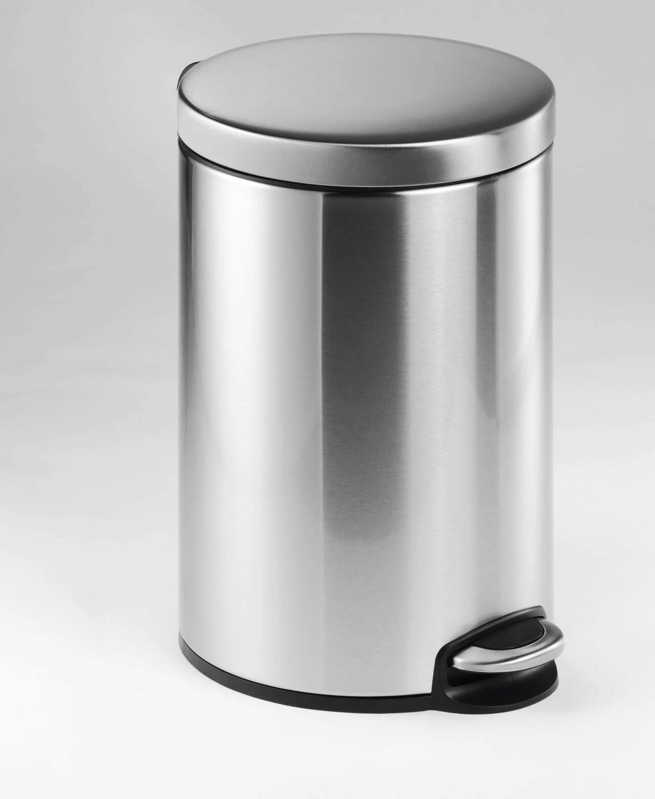 Durable Papierkorb – 12 l – Edelstahl – Ø 250 × H 400 mm