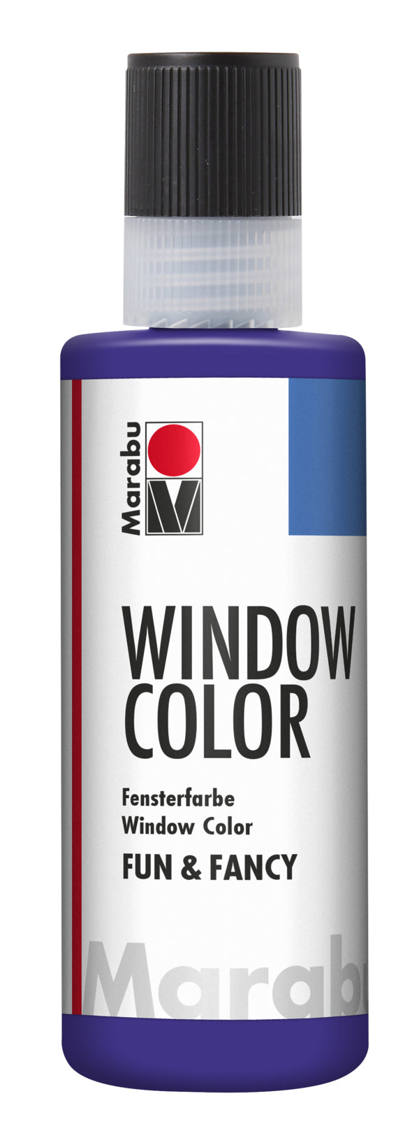 Marabu Fun & Fancy – Fenstermalfarbe – Violett, 80 ml, für Glas & Porzellan