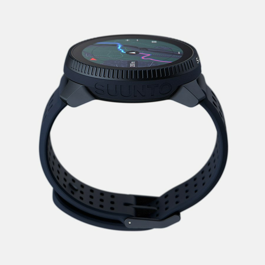 Suunto Race 49 mm GPS – Stahl, Sportband Dunkelblau, 100 m