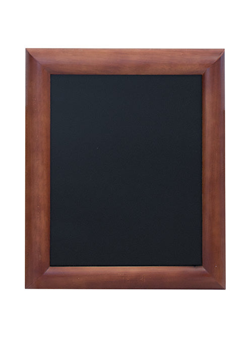 Securit Kreidetafel (Wandmontage, mit Rahmen) – 300 × 400 mm – Melamin, Holzrahmen, braun – für Kreidemarker