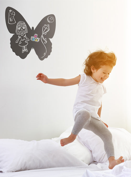 Securit Silhouette-Kreidetafel 'Schmetterling' – 300 × 500 mm – Melamin – beidseitig, für Kreidemarker