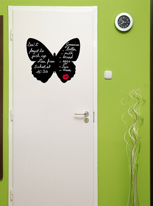 Securit Silhouette-Kreidetafel 'Schmetterling' – 300 × 500 mm – Melamin – beidseitig, für Kreidemarker