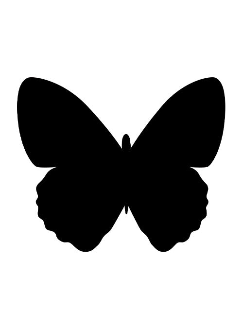 Securit Silhouette-Kreidetafel 'Schmetterling' – 300 × 500 mm – Melamin – beidseitig, für Kreidemarker