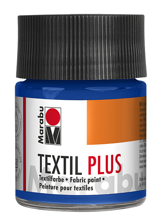 Marabu Stoffmalfarbe – Dunkel Ultramarin, 50 ml, für Textilien