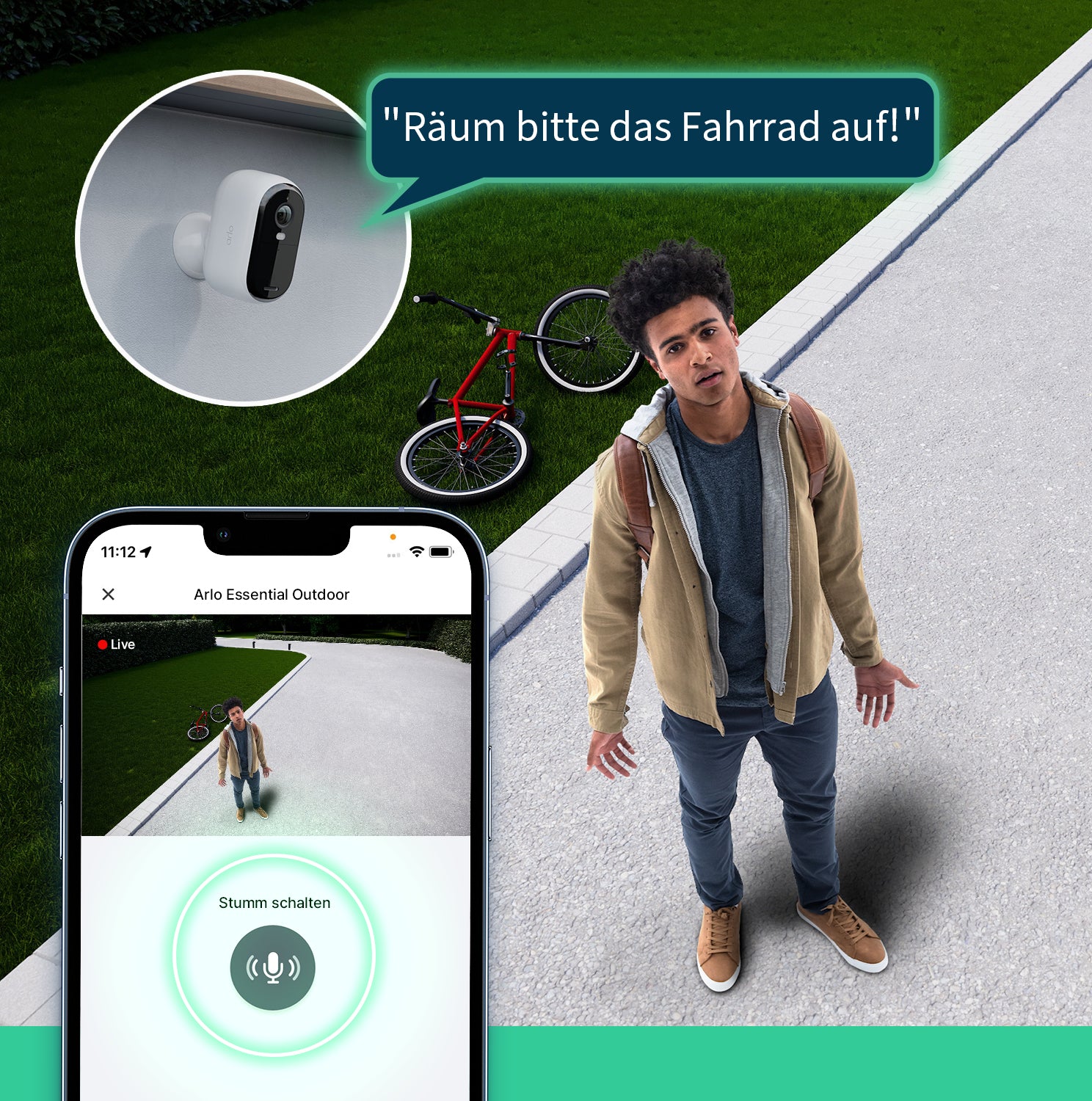 Arlo Essential 2 Netzwerkkamera – Full HD, 2 MP, Akkubetrieb, für IFTTT, Weiss, 2 Stück