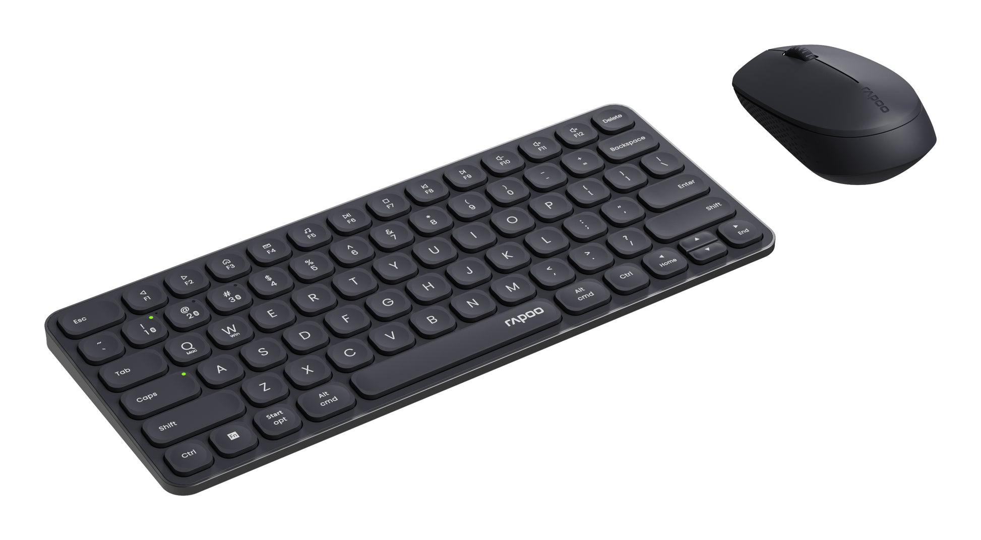 Rapoo 9610M – Tastatur, kabellos (Bluetooth/2,4 GHz), CH-Layout (DE-CH) – für Windows & macOS