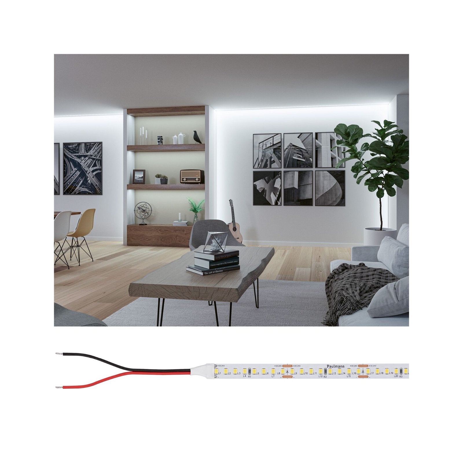 Paulmann LED-Strip Silver ProLED – 5 m, 7750 lm, 50 W, 6500 K, dimmbar, weiss