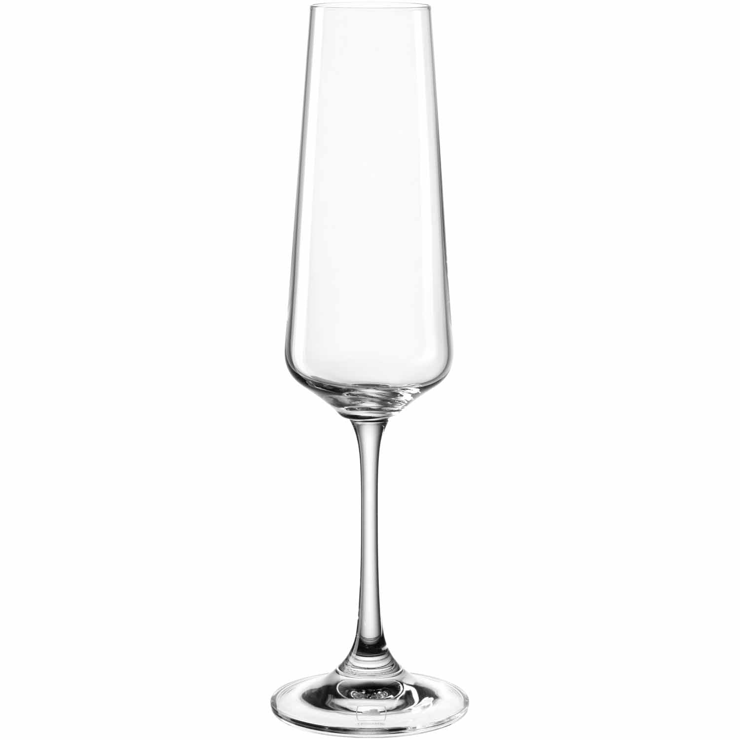 LEONARDO Paladino Sektglas – 0,22 l, Kristallglas, transparent, spülmaschinenfest, bruchfest, 6 Stück