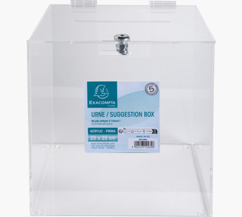 Exacompta Spardose – Transparent – Polymethylmethacrylat