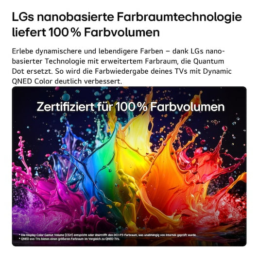 LG 85QNED93B6A – 85" Fernseher – 4K UHD – QNED (Mini-LED) – webOS 26 – 144 Hz – Dolby Vision
