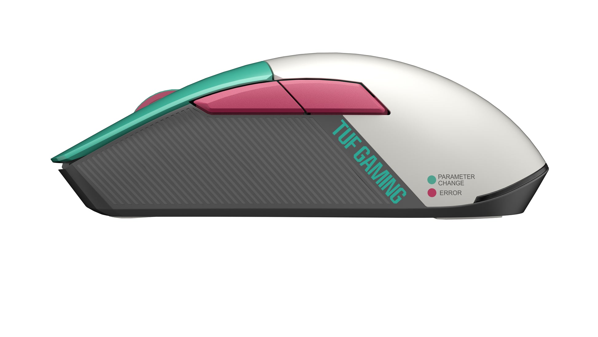ASUS TUF Gaming Mini Hatsune Miku Edition – Gaming-Maus – Kabellos (Bluetooth/2,4 GHz), 1200 DPI, Rechts, Grün
