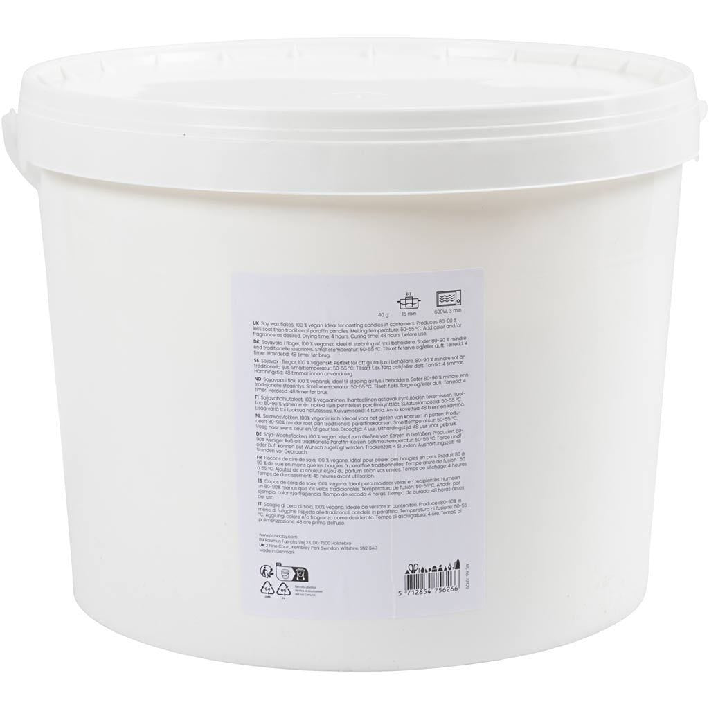Creativ Company Wachs, Sojawachs, Weiss, 5 kg, 1 Stk.