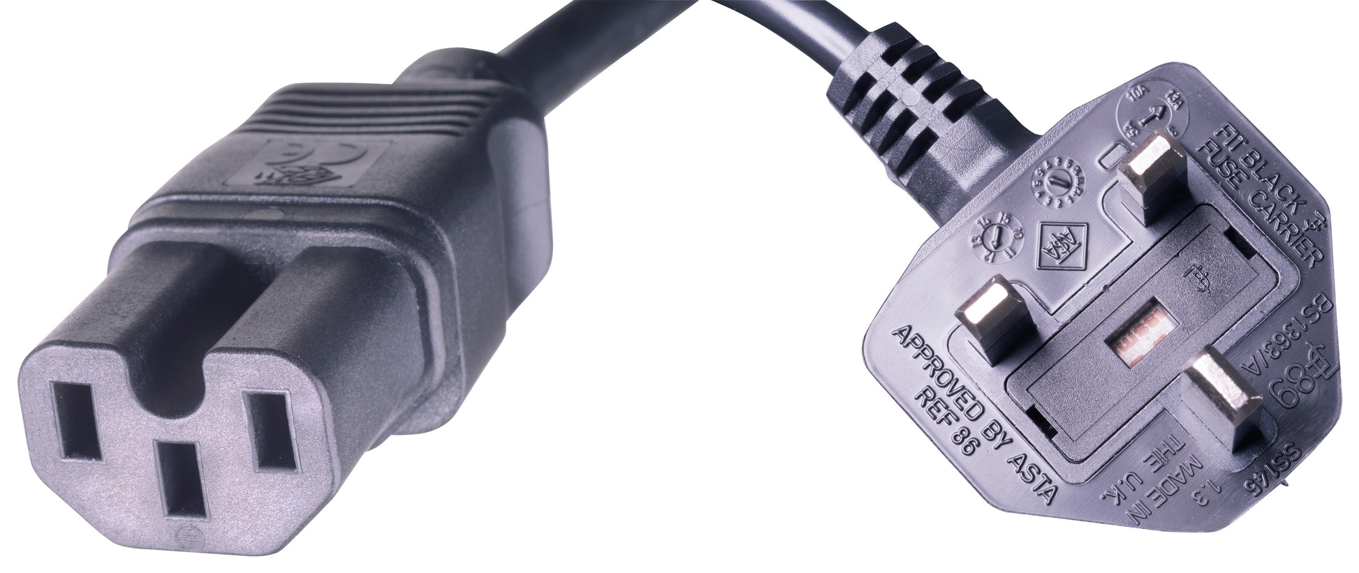 HPE Netzkabel, IEC C15 auf BS 1363/A, 2,5 m