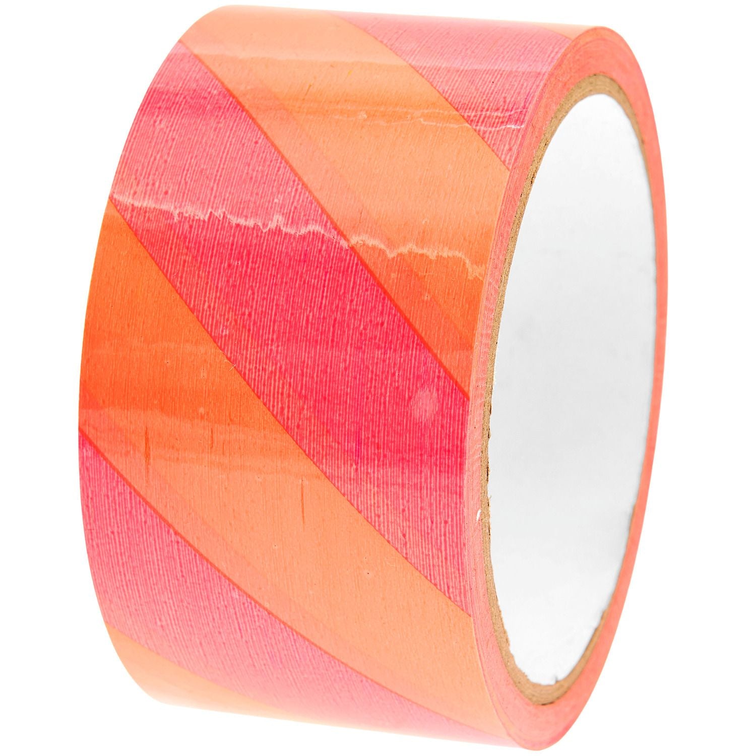 Rico Design Verpackungsklebeband, Papier, Orange, Neonpink, Gemustert, Entfernbare – 50 mm × 32 m – 1 Stück