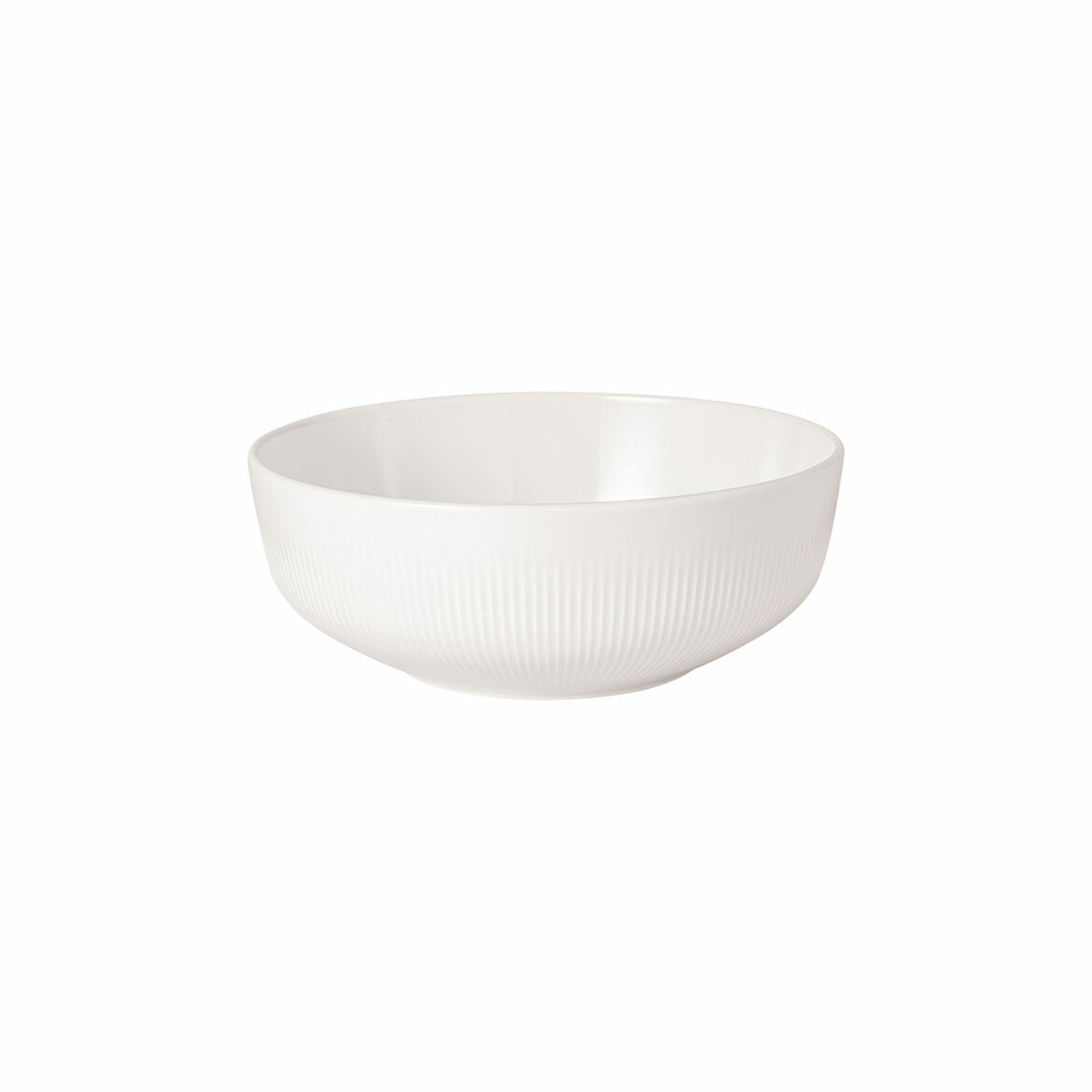 Villeroy & Boch Salatschüssel – 1,0 l, Ø 19,3 cm, Porzellan, Weiss, spülmaschinenfest, mikrowellengeeignet