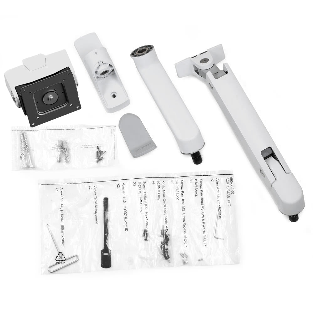Ergotron Monitorarm, Wandmontage, Schwerlast, Drehbar