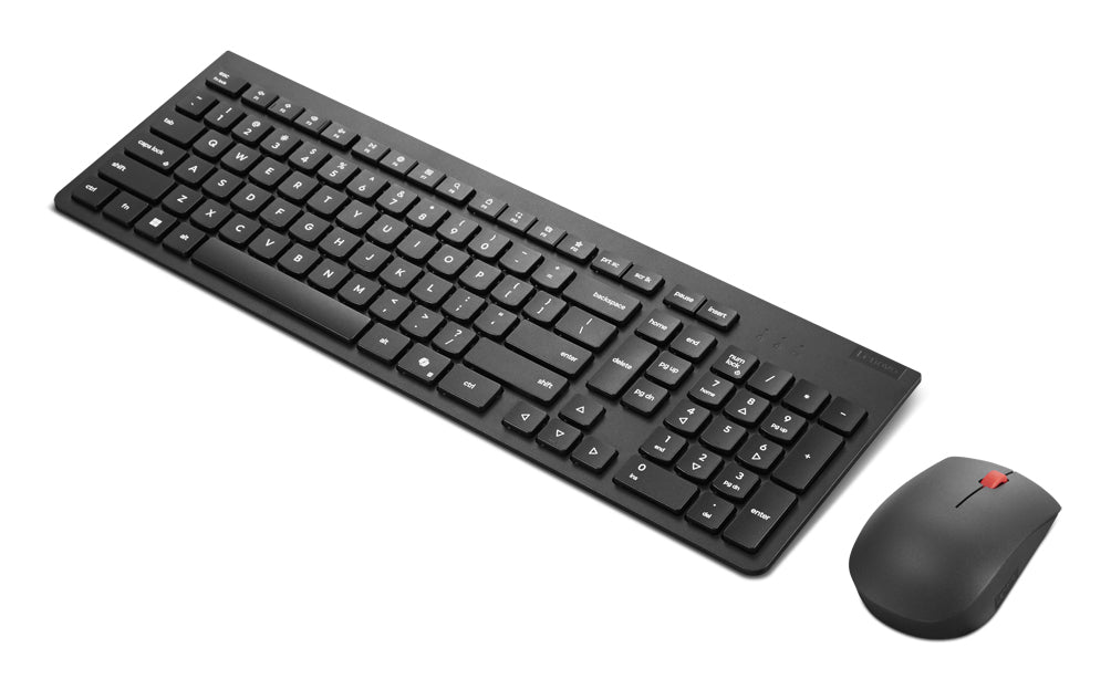 Lenovo Essential Wireless Combo – Tastatur- und Maus-Set – 2,4 GHz USB-A (Empfänger) – auslaufsicher – schwarz