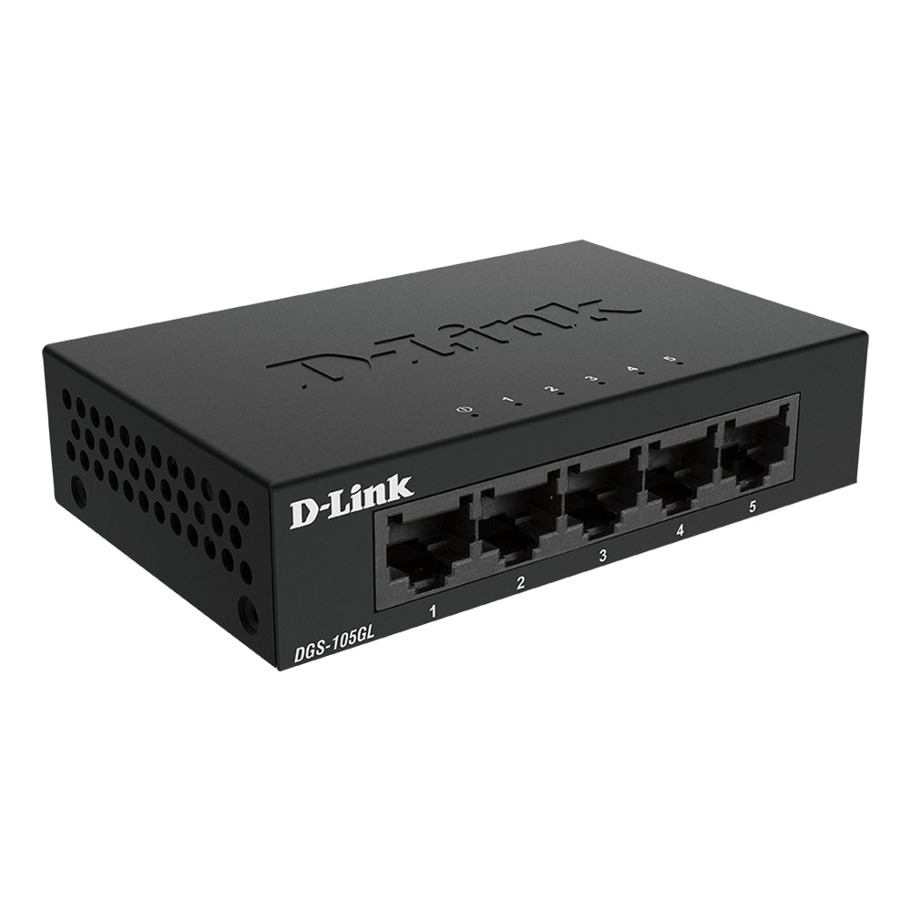D-Link DGS-105GL/E – Unmanaged Switch – 5× 1G, Desktop