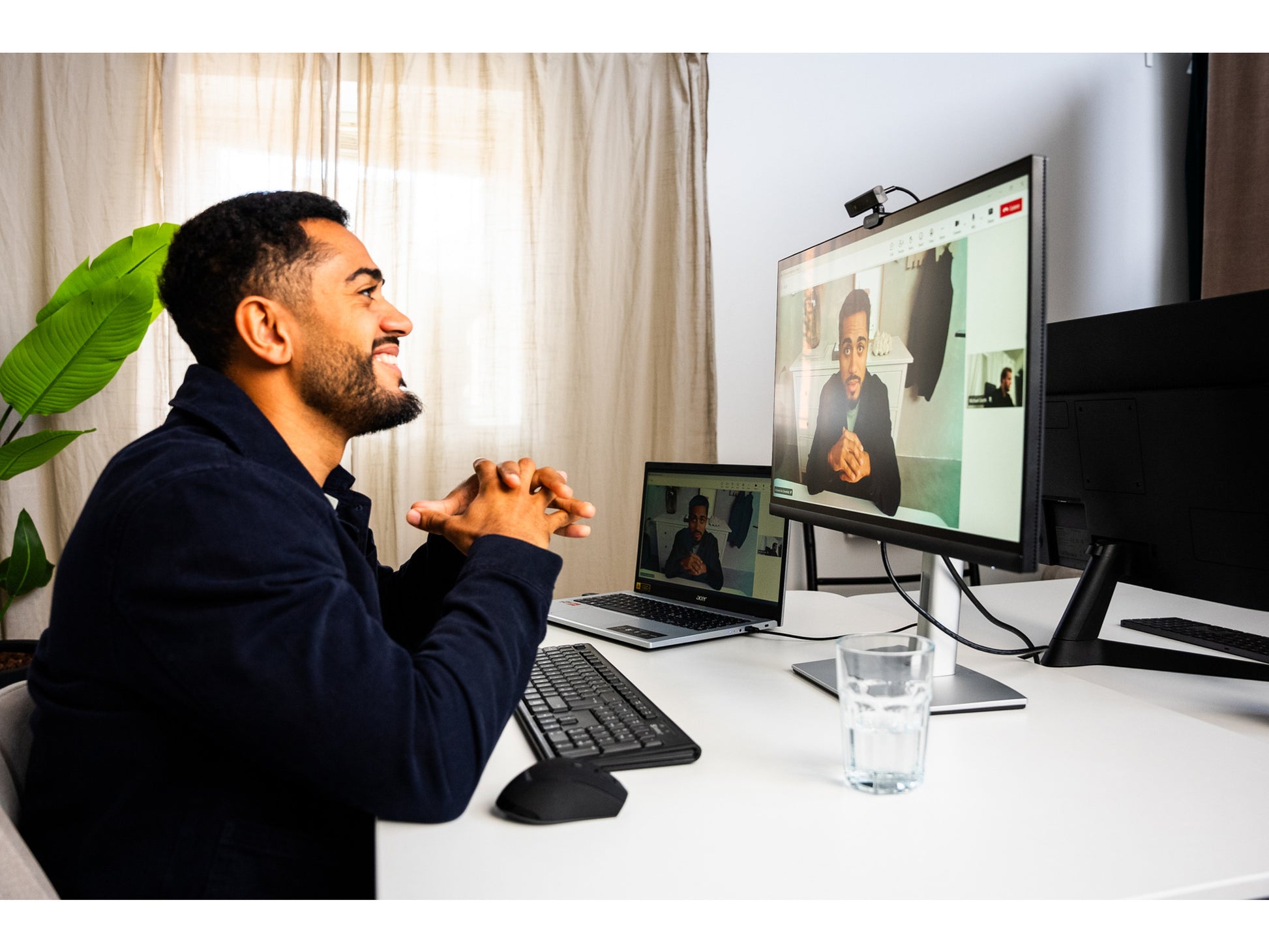Sandberg Face-ID Webcam Mini – Webcam – Full HD 1080p, bis 30 fps, USB-C, 85° FOV, Schwarz
