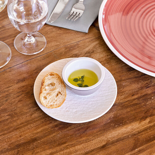 Villeroy & Boch Manufacture Rock Brot- & Butterplatte – Porzellan, weiss, spülmaschinengeeignet