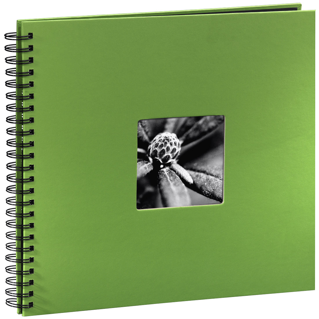 Hama Fotoalbum – für 360 × 320 mm, apfelgrün, mit Pergaminzwischenblättern, mit Spiralbindung, Papier