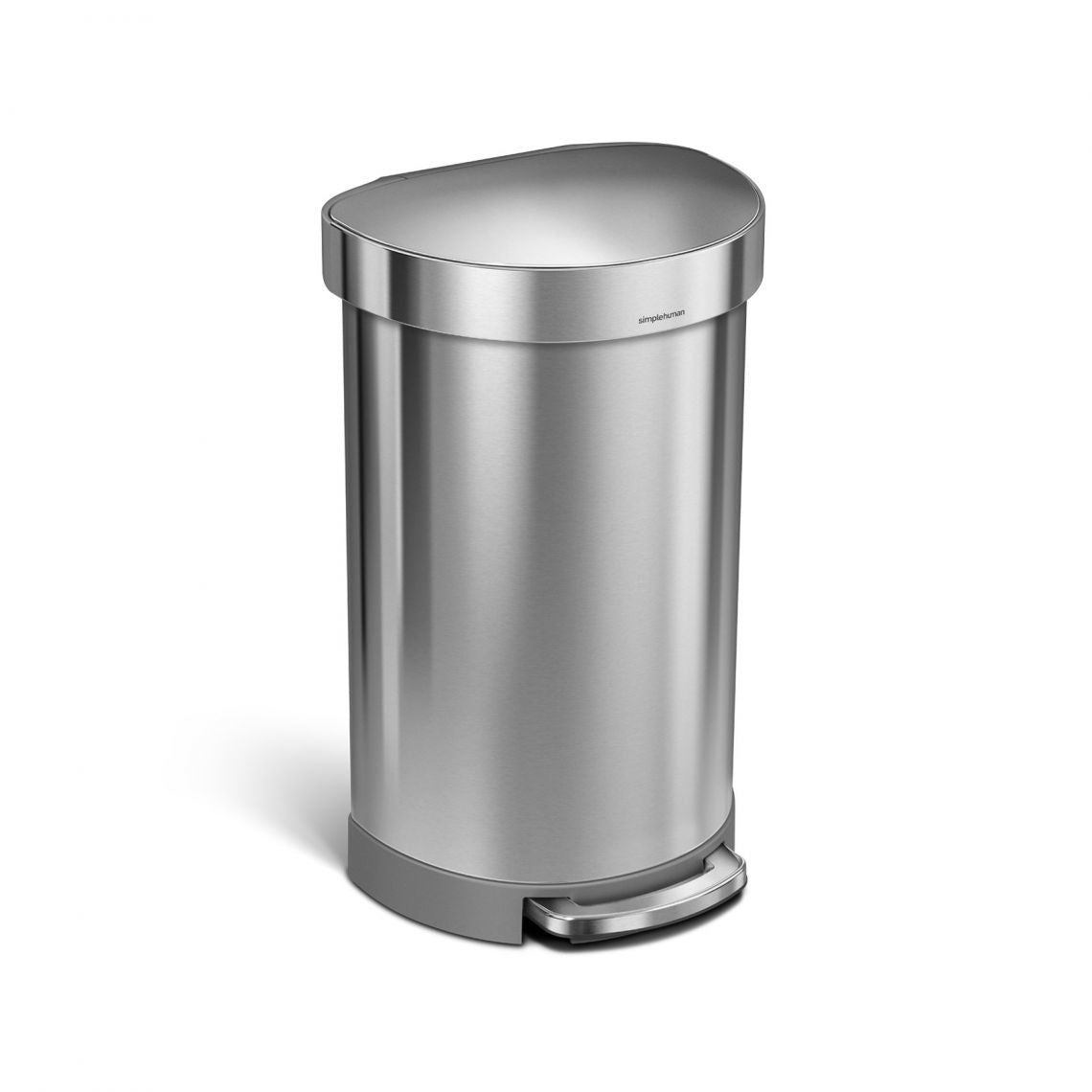 Simplehuman – Papierkorb – 45 l – Edelstahl, Silber – B × H × T 400 × 670 × 360 mm