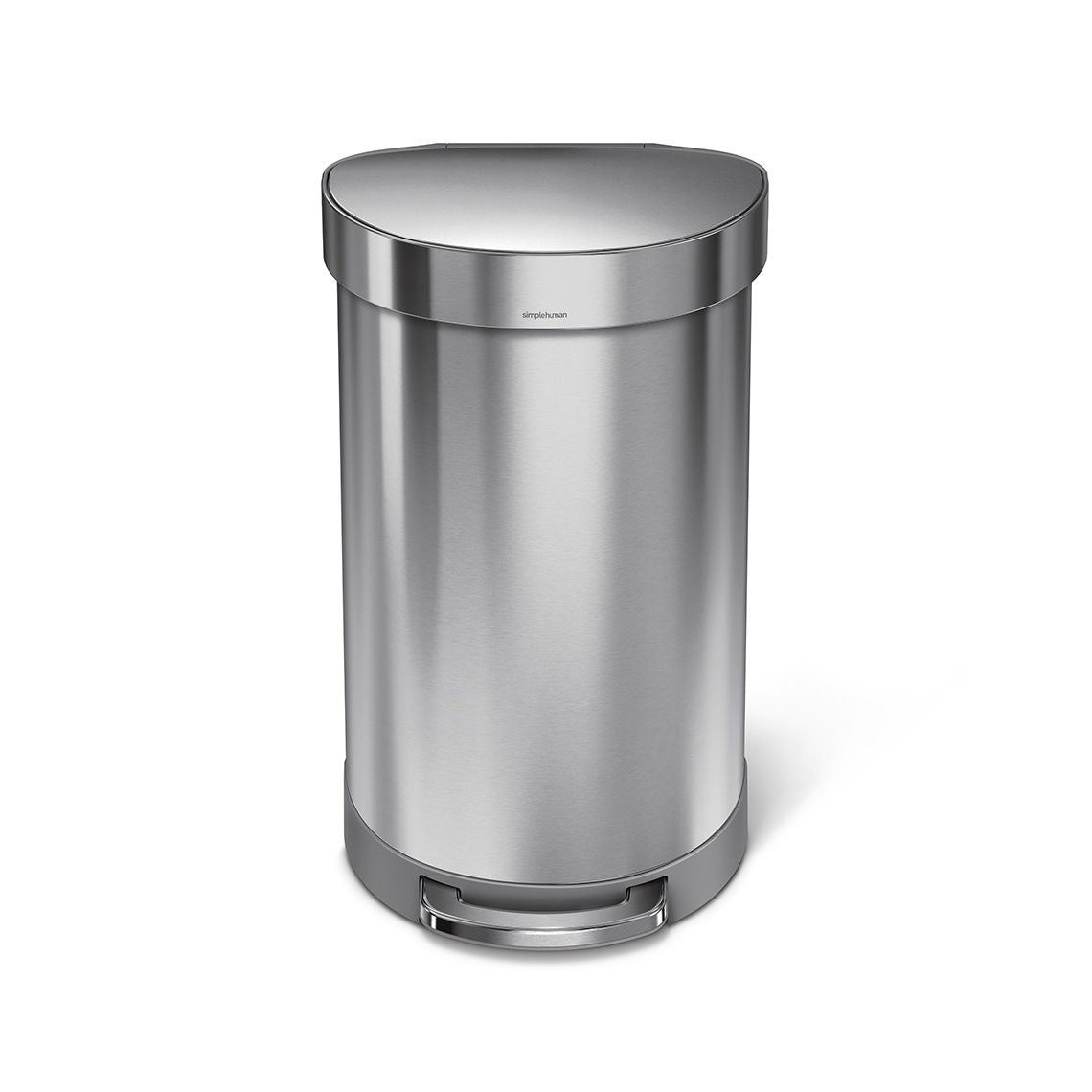 Simplehuman – Papierkorb – 45 l – Edelstahl, Silber – B × H × T 400 × 670 × 360 mm