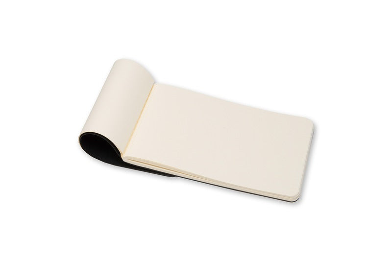 Moleskine Skizzenbuch – 14 × 9 cm – 120 g/m² – Softcover – 72 Blatt – Elfenbeinweiss – Schwarz
