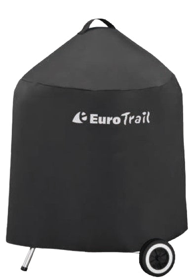 Eurotrail Grillabdeckung – 70 × 70 × 97 cm, Schwarz – für Weber