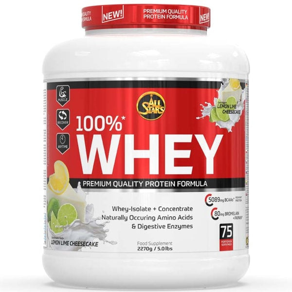 ALL STARS Fitness Products All Stars Whey Protein Zitronen-Käsekuchen – 2,27 kg