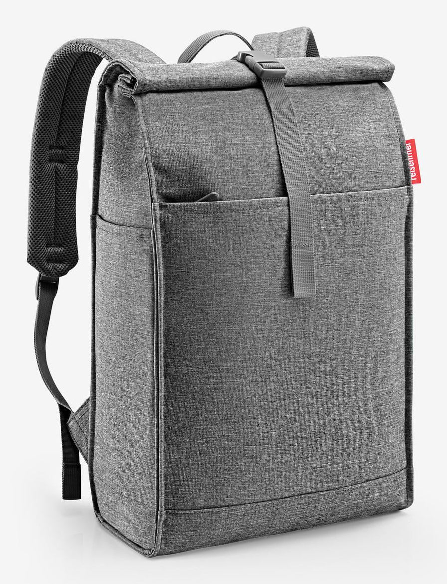 Reisenthel Freizeit-Rucksack – 16 l, rPET, dunkelgrau, Twist Silver