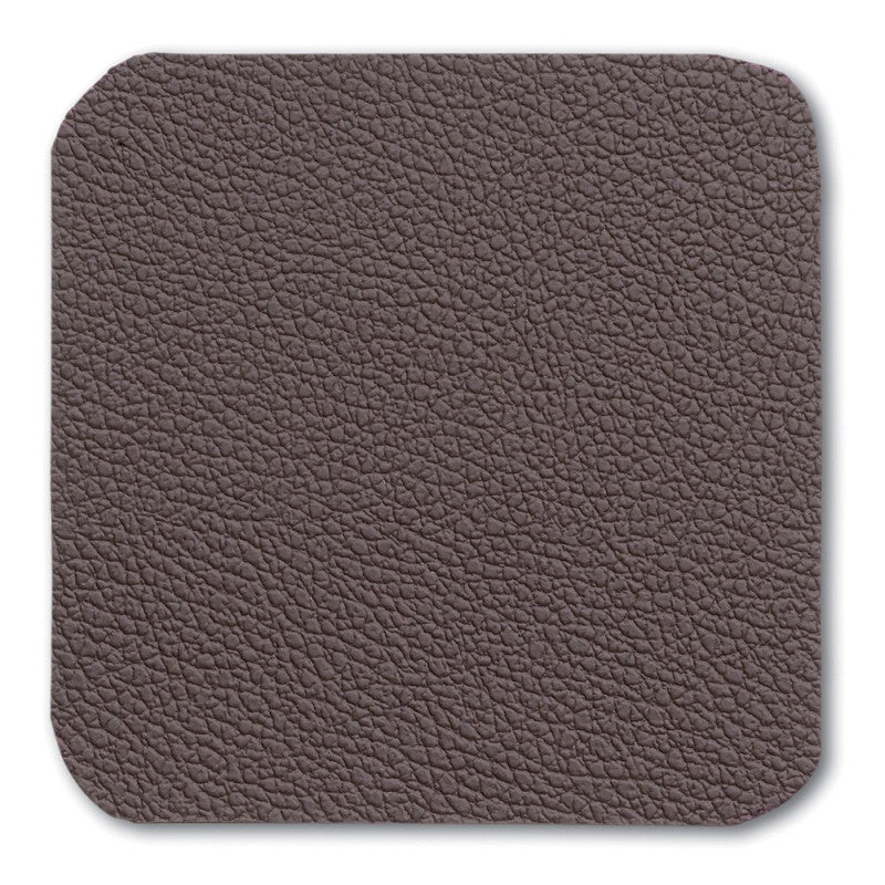 Kela Untersetzer – 4er Set, 10,0 × 10,0 × 0,2 cm, Kunstleder, Braun, für Gläser