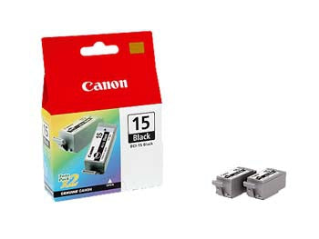 Canon Tintenpatronen-Multipack BCI-15, Schwarz, 2er-Pack, Original