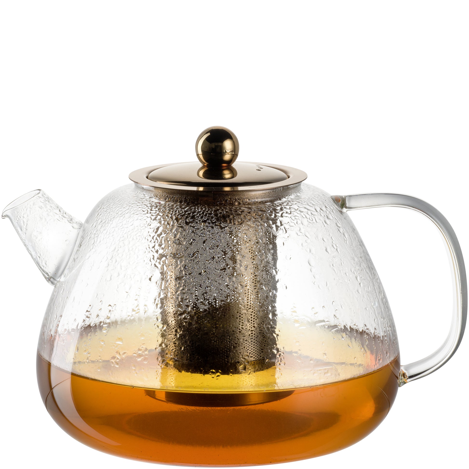 LEONARDO Teekanne – 1,5 l, Borosilikatglas, transparent, abnehmbarer Deckel, mit Teefilter, spülmaschinenfest