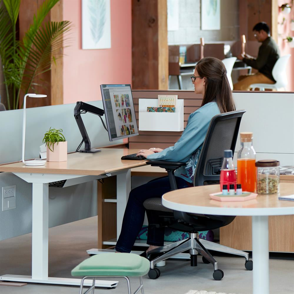 Ergotron MXV – Monitorarm, Tischklemme, matt schwarz