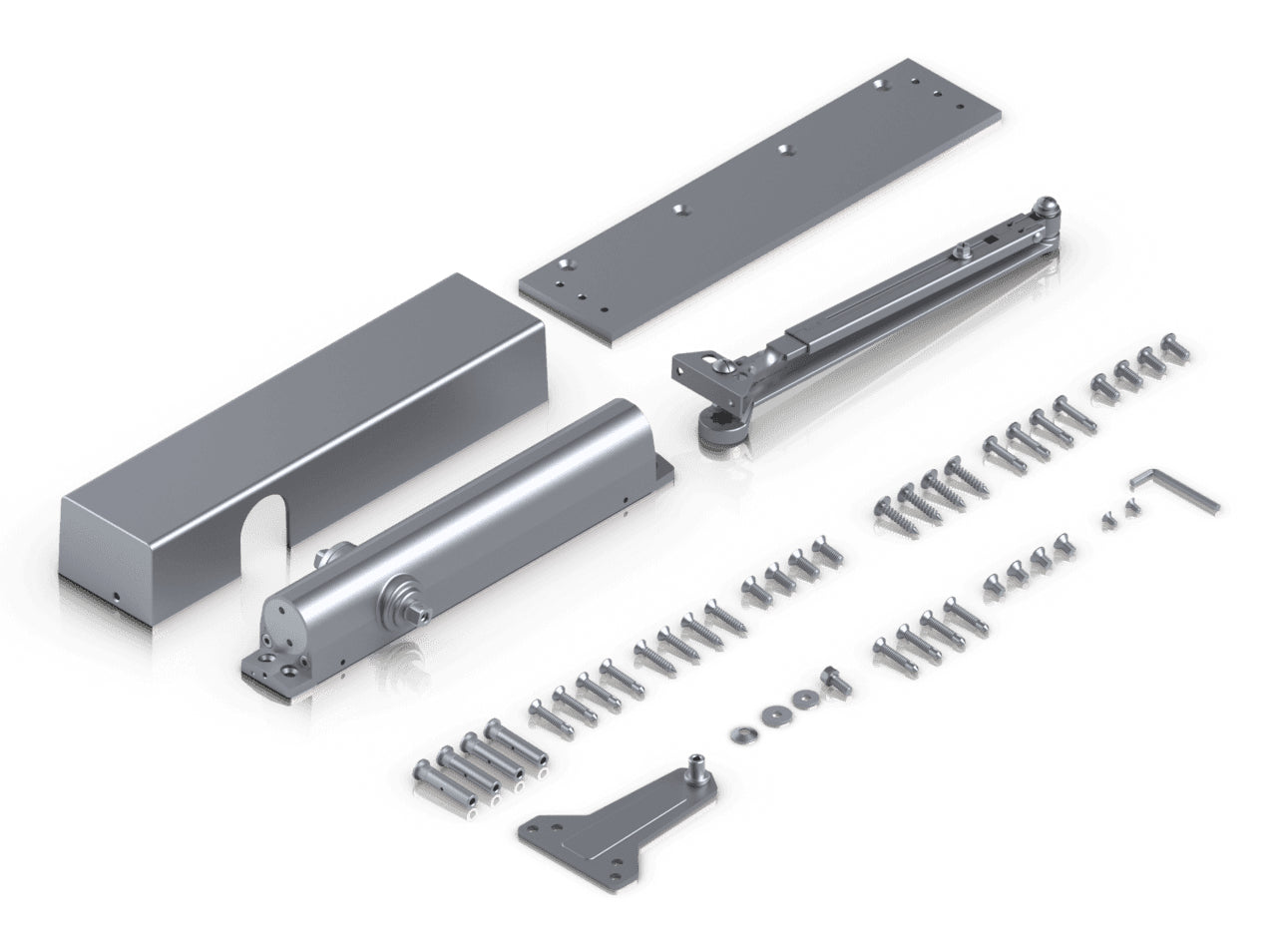 Ubiquiti Türschliesser – Aufputz, Innen & Aussen, Aluminium, 256,5×60×48 mm, Grau