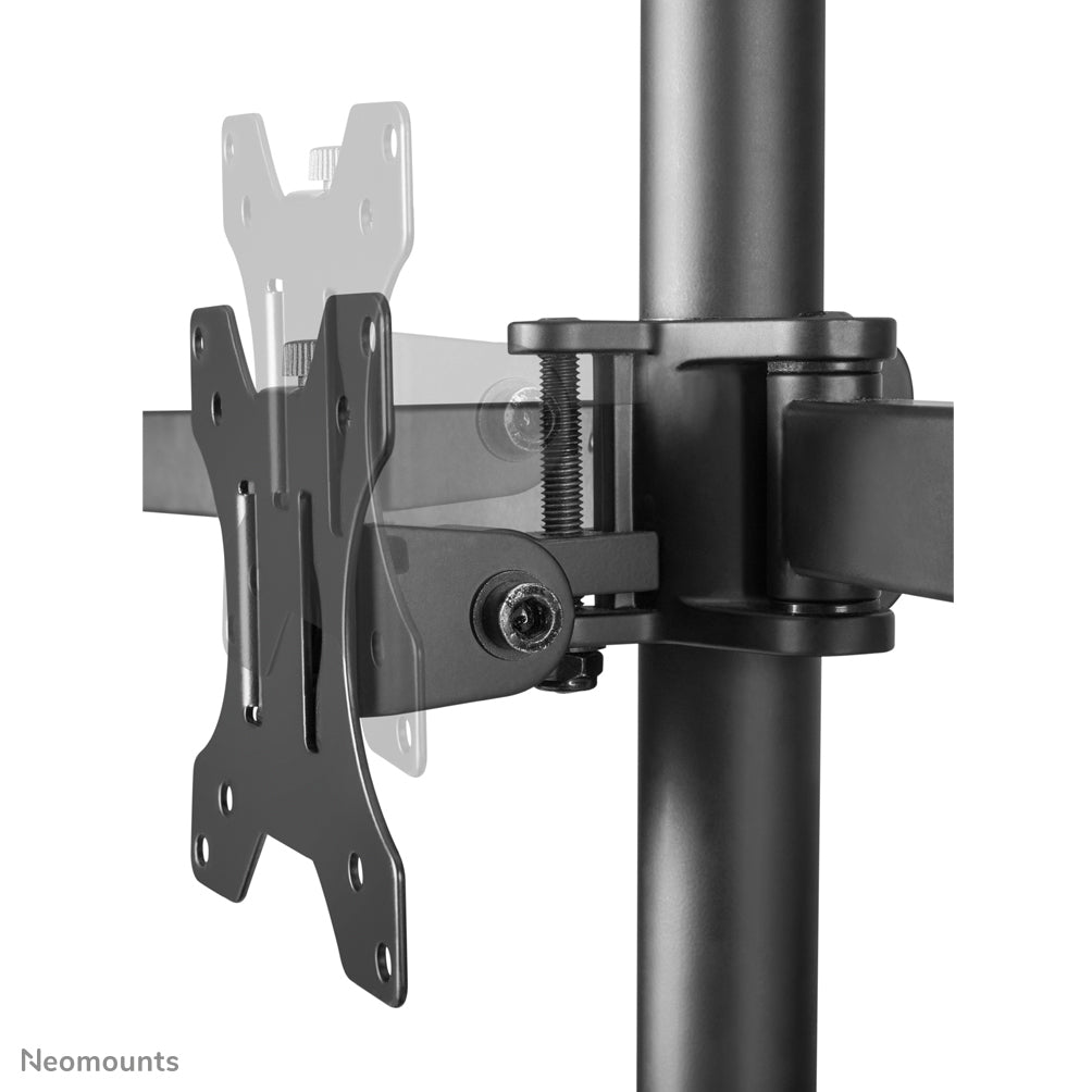 Neomounts FPMA-D550D3BLACK – Monitorarm, Triple, bis 27", VESA 75 × 75/100 × 100 mm, 21 kg, schwarz